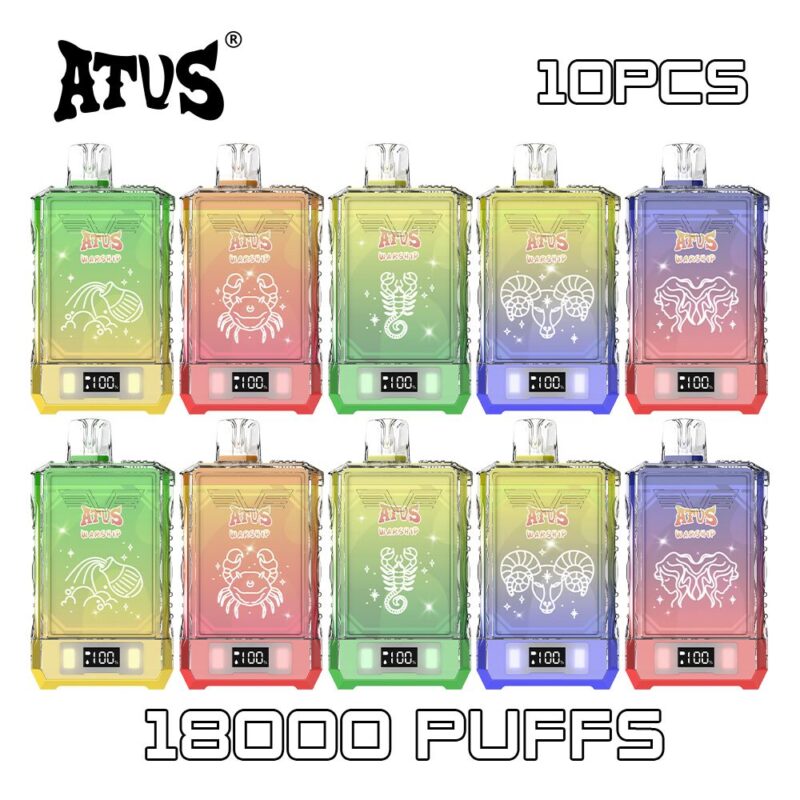 10 Pack ATVS DE015 18000 Puffs Disposable Vape