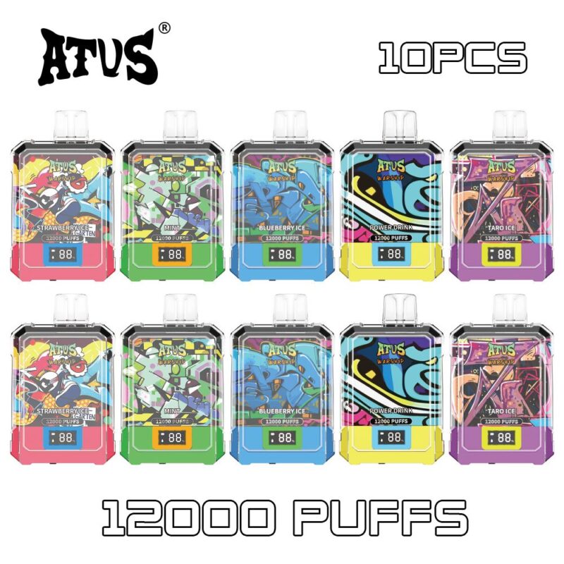 10 Pack ATVS DE013A 12000 Puffs Disposable Vape