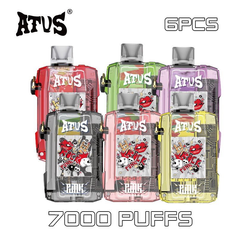 6 Pack ATVS DE012 7000 Puffs Disposable Pod