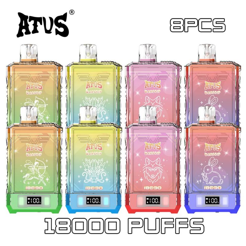 8 Pack ATVS DE015 18000 Puffs Disposable Vape